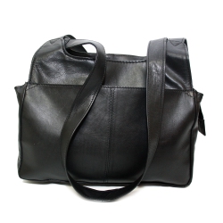 ASHLIN Eliza Leather Organizer Bag - In Black