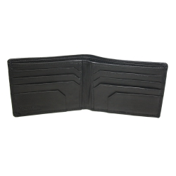 ASHLIN Leather Men's Slimfold Wallet - In Black