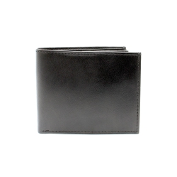 ASHLIN Leather Men's Pocket Wallet - In Black