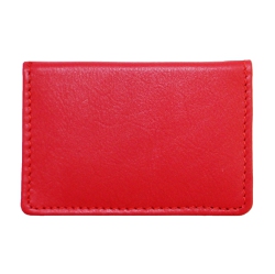 ASHLIN Chatham Slim Bi-Fold Leather Id Holder - Fire Engine In Red