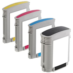 INKFIRST 1 Set Of 4 Compatible Ink Cartridges Replacement for HP 88 88Xl C9396An C9391An C9392An C9393An Officejet Pro K550