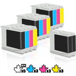 INKFIRST 14 ® Compatible Ink Cartridges Lc51Bk Lc51C Lc51M Lc51Y Replacement for Brother Lc51 Intellifax 1360 1860C 3Set+2Bk