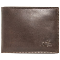 Mancini Boulder RFID Leather Bi-fold Wallet & Passcase - Brown (18-200)