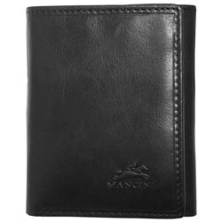 Mancini Boulder RFID Leather Tri-fold Wallet - Black (18-162)