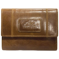 Mancini Casablanca RFID Leather Tri-fold Clutch - Cognac (8700294)