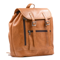 ASHLIN Jessy Leather Knapsack - In Brown