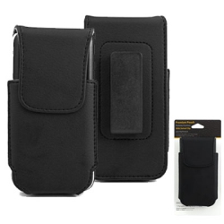 RS Pu Leather Pouch/holster for Iphone 12 Mini/5 [Fits Most 4"-4.5" Screen Smartphones] With Swivel Clip (Medium)