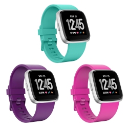 HLD Fitbit Versa Bands; Replacement Classic Accessory Band for Fitbit Versa, Versa Lite, Versa 2, Versa Se [Small] (Kit) In Multicolor