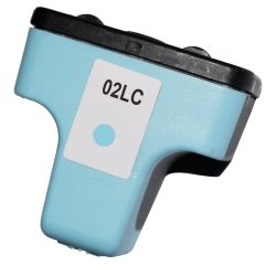 BILLIG INK New Superior Quality HP 02 Light Compatible Ink Cartridge In Cyan