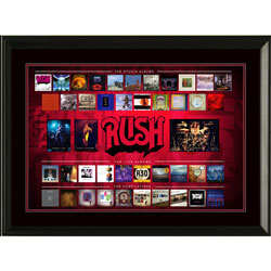 Frameworth Music Memorabilia: Rush Framed Album Collage
