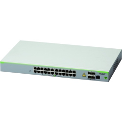 ALLIED TELESIS INC 24 X 10/100T Port Layer 2 Managed Switches With 4 X 100/1000X Sfp (2 for Stackin