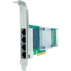AXIOM 10/100/1000Mbs Quad Port Rj45 PCie X4 Nic Card for Dell - 540-Bbhb