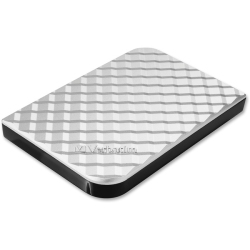 VERBATIM 2Tb Store N Go Portable Hard Drive, USB 3.0-Diamond In Silver