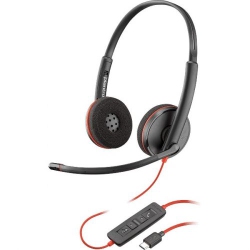 PLANTRONICS Blackwire C3220 USB-C On-Ear Headset - Wired - 3200 Series - USB-C - Noise Isolating