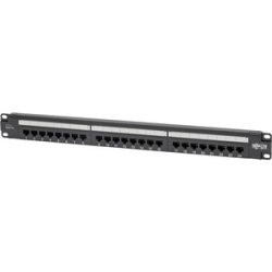 TRIPP LITE Cat6 24-Port Patch Panel - Poe+ Compliant, 110/krone, 568A/b, Rj45 Ethernet, 1U