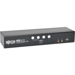 TRIPP LITE 4-Port Dvi/USB Kvm Switch Dual Link W/ Audio & Cables