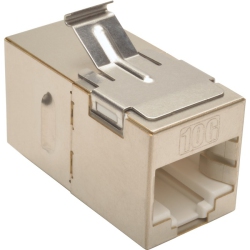 TRIPP LITE Cat6A Straight-Through Modular Shielded In-Line Snap-In Coupler (Rj45 F/f), Taa