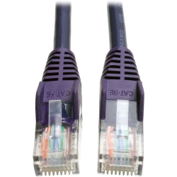 TRIPP LITE Cat5E 350Mhz Snagless Molded Patch Cable (Rj45 M/m) - Purple, 14-Ft