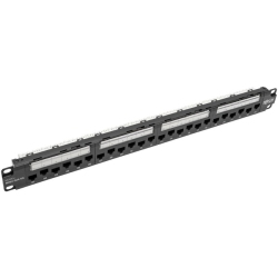 TRIPP LITE 24-Port 1U Rack-Mount Cat6A/cat6/cat5E 110 Patch Panel With Cable Management Bar