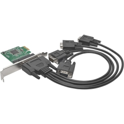 TRIPP LITE 4-Port Db9 (Rs-232) Serial PCi Express (PCie) Card With Breakout Cable, Full Pro