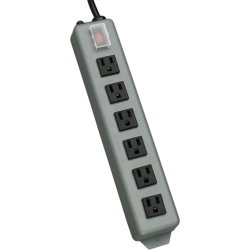 TRIPP LITE Waber-By- 6-Outlet Industrial Power Strip, 15-Ft. Cord, Locking Switch