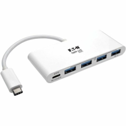 TRIPP LITE 4-Port USB 3.1 Gen 1 Portable Hub, USB-C to (X4) USB-A, With USB-C Charging Port