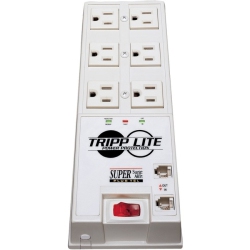 TRIPP LITE Protect It 6-Outlet Super Surge Alert Protector, 6-Ft. Cord, 3040 Joules, Tel/d