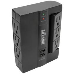 TRIPP LITE Protect It 6-Outlet Surge Protector With 3 Rotatable Outlets Direct Plug-In