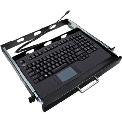ADESSO INC 1U 19Inch Rackmount Drawer With USB Touchpad Keyboard Which Designed Acco