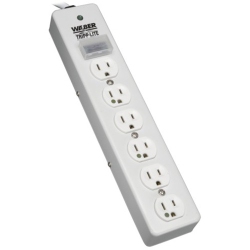 TRIPP LITE Surge Protector Power Strip Medical Hospital Metal 6 Outlet 15' Cord