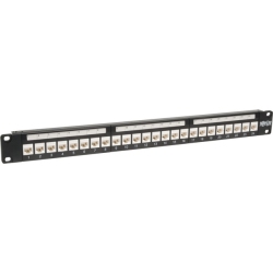 TRIPP LITE 24-Port Cat6/cat5 Low Profile Feed-Through Patch Panel, 1U Rack-Mount/wall-Mount