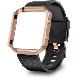 HLD Fitbit Blaze Bands With Frame, Sport Silicone Replacement Strap for Fitbit Blaze Smart Fitness Watch Fit Bit Blaze Accessory Wristbands Small