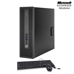 HP Refurbished (Good) - Elitedesk 800 G1 Sff Slim Premium Desktop Computer PC Sff Intel I5 4570 16GB 256GB SSD Win10 Pro Wifi(2015 Model)