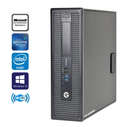 HP Refurbished (Good) - Elitedesk 800 G1 Gaming PC Intel I5 4570 3.2Ghz 8GB 240GB SSD Win10 Pro Amd R5-240 1GB Video Card(2015 Model)
