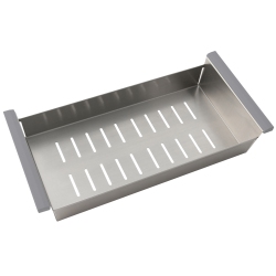 STYLISH 17" Stainless Steel Over The Sink Drainer