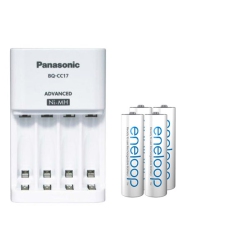 PANASONIC Bq-Cc17 Smart Charger + 4 Aa (2000 Mah) Eneloop Batteries