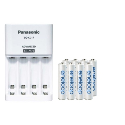 PANASONIC Bq-Cc17 Smart Charger + 8 Aaa (800 Mah) Eneloop Batteries