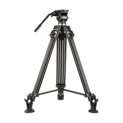 IKAN E-Image Eg01A2 2-Stage Aluminum Tripod W/ Fluid Pan/tilt Head