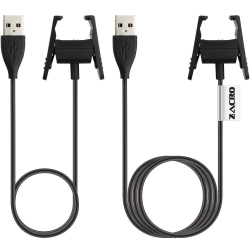HLD 2PCs Replacement USB Charger Charging Cable for Fitbit Charge 2 With Cable Cradle Dock Adapter (3.3 Feet +1.6 Feet)