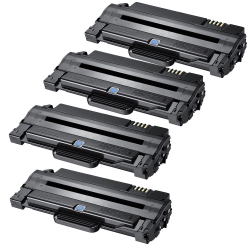 MAX SAVING - 4 Pack Mlt-D105L High Yield New Compatible Toner Cartridges Can Use for Samsung Ml-1910, Ml-1915, Ml-2525 Series, Scx-4600, In Black