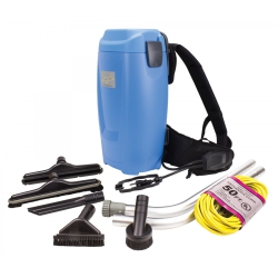 JOHNNYVAC Backpack Vacuum Jvbp6 From Johnny Vac. 6-Quart Capacity, Hard Floor Brush, Carpet Brush, 2-In-1 Roller Brush, Electric Inlet