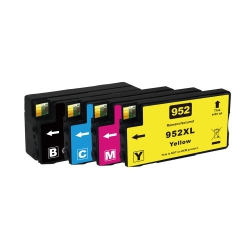 MAX SAVING - 4 Ink 952Xl (K, C, M, Y) Compatible Ink Cartridge for HP952Xl Officejet Pro 8216, Pro 8710, Pro 8720, Pro 8730, Pro 8740, Pro 7740, 8216, 8710