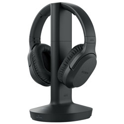 Sony WH-RF400 Over-Ear Sound Isolating RF Headphones - Black