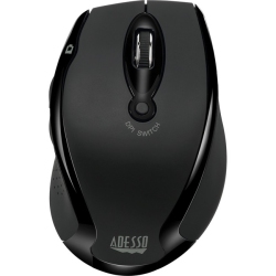 ADESSO 800/1200/1600 Dpi Wireless Optical Ergonomic Mouse - - (Imouse M20B) In Black