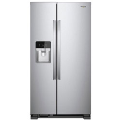 Whirlpool 33" 21.2 Cu. Ft. Side-By-Side Refrigerator - Stainless Steel - Open Box - Scratch & Dent