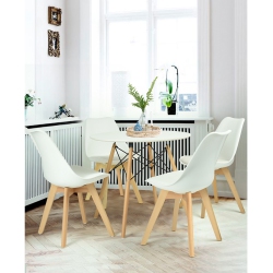 FURNITURER Swiveling Mesh Mid-Back Task Chair With Armrest In Purple