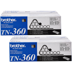 BROTHER Tn360 / Tn360. High Yield Toner Cartridge, Tn-360. for Dcp-7030-7040, Hl-2140, Hl-2170W, 7840W (2-Pack) In Black