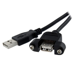 STARTECH Panel Mount USB Cable A to A - F/m