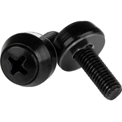 STARTECH M5 X 12MM - Screws - 50 Pack - M5 Mounting Screws for Server Rack & Cabinet In Black