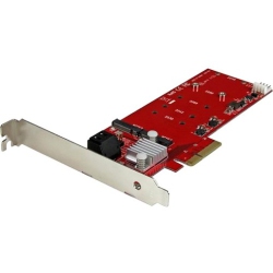 STARTECH 2X M.2 Ngff SSD Raid Controller Card Plus 2X SATA Iii Ports - PCie - Two Slot PCi Express M.2 Raid Card